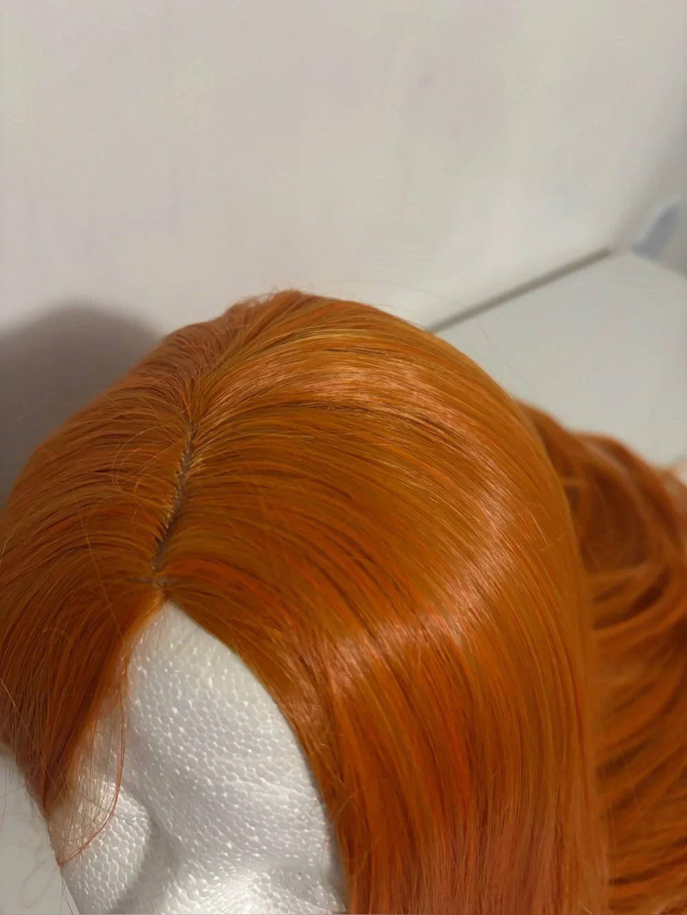 Scylla Autumn Orange Lace Front Synthetic Long Wig